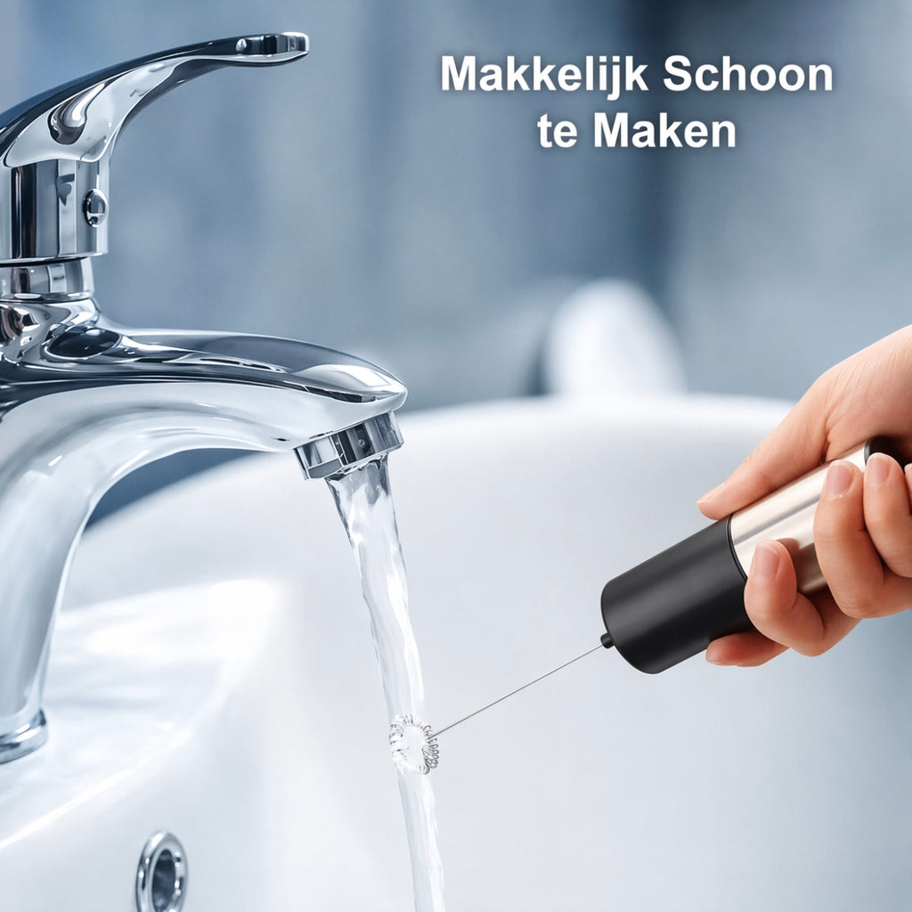 Mousseur à lait - Électrique - Manuel - Mousseur à lait de luxe - Noir