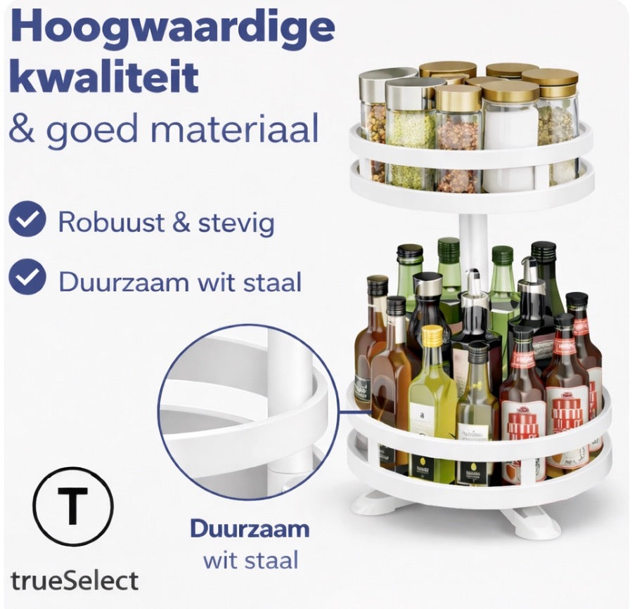 Kruidenrek Met 24 potjes - Staand - 2 Laags - Draaibaar