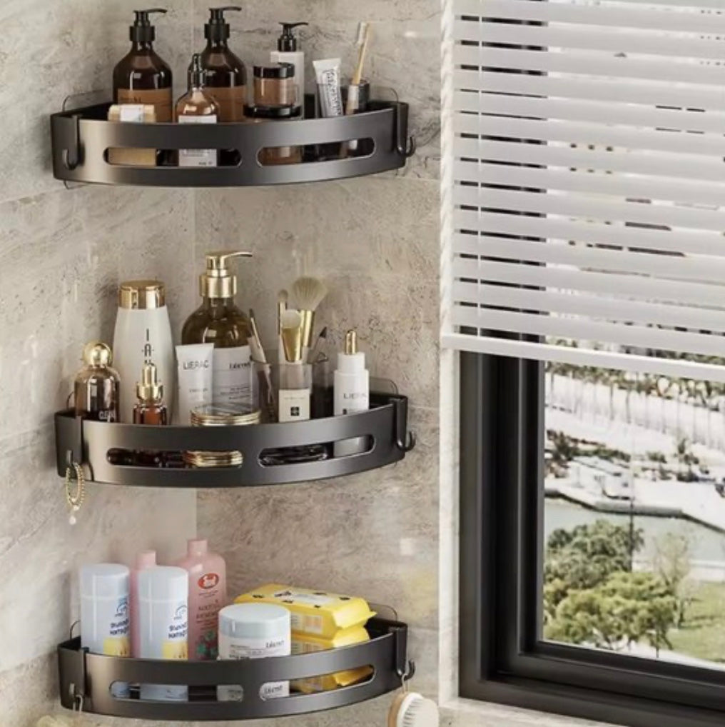 Étagère de douche adhésive sans perçage – Support de shampoing - 2 niveaux