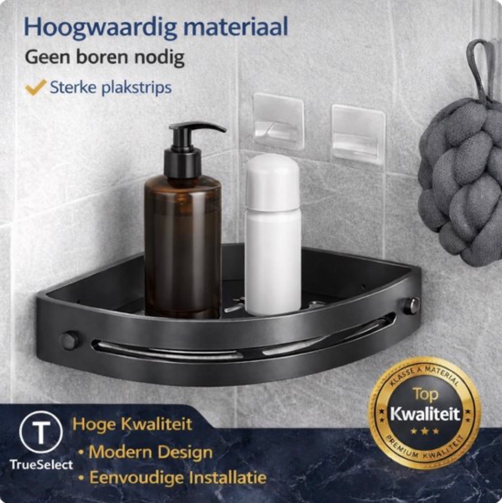 Étagère de douche adhésive sans perçage – Support de shampoing - 2 niveaux