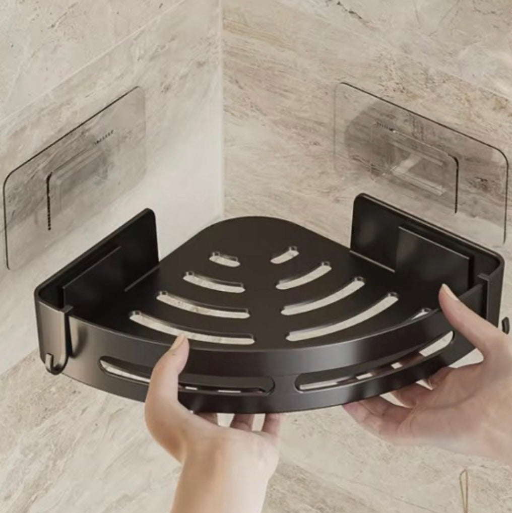 Étagère de douche adhésive sans perçage – Support de shampoing - 2 niveaux