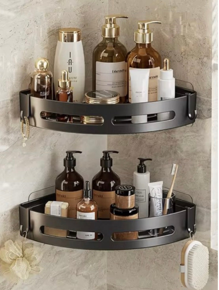 Étagère de douche adhésive sans perçage – Support de shampoing - 2 niveaux
